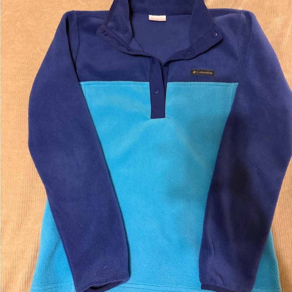 Columbia Navy and Royal Blue Fleece Jacket